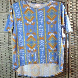LuLaRoe Urna S Colorful Aztec Inspired Geometric Tunic Shirt Top New